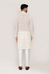 Pista Green Kurta with Straight Fit Pant